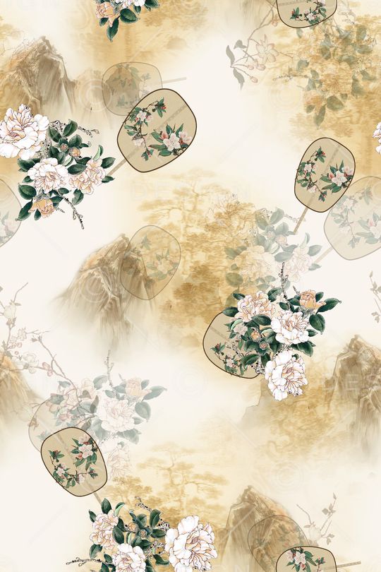 花卉印花华亿平台图片