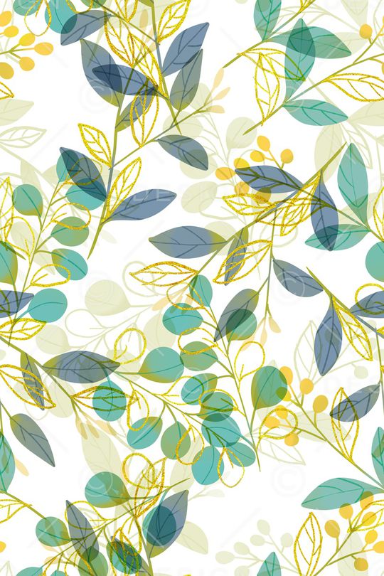 绿植树叶印花华亿平台图片