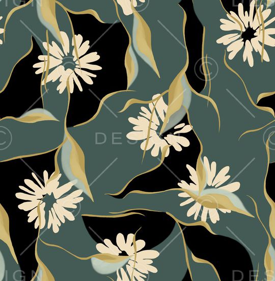 连衣裙印花华亿平台图片