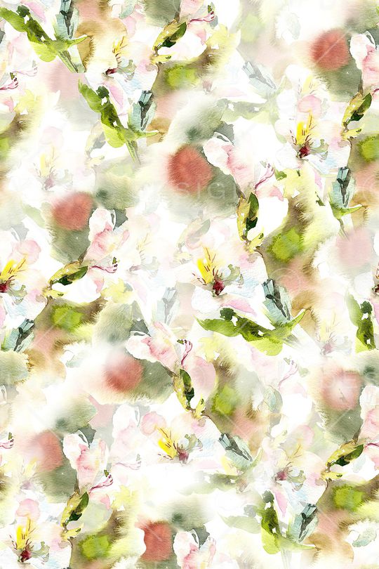 抽象花卉印花华亿平台图片