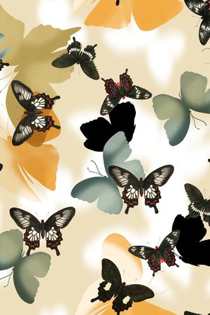 连衣裙印花华亿平台图片