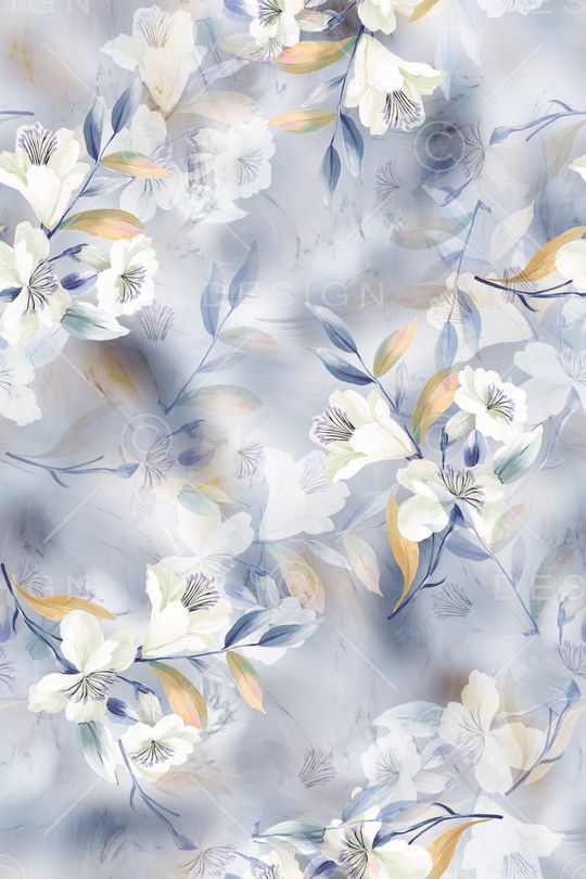 抽象花卉印花华亿平台图片