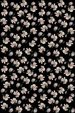 玉兰花印花华亿平台图片