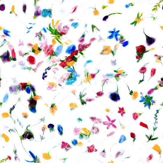 抽象花卉印花华亿平台图片