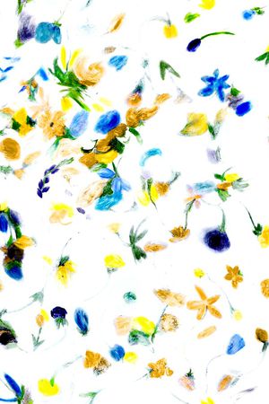 抽象花卉印花华亿平台图片