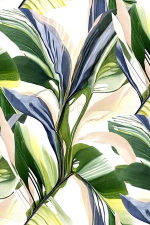 绿植树叶印花华亿平台图片