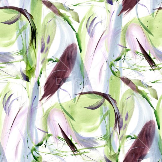 水彩花卉印花华亿平台图片