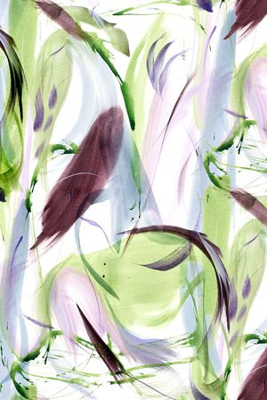 水彩花卉印花华亿平台图片