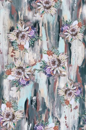 绿植树叶印花华亿平台图片