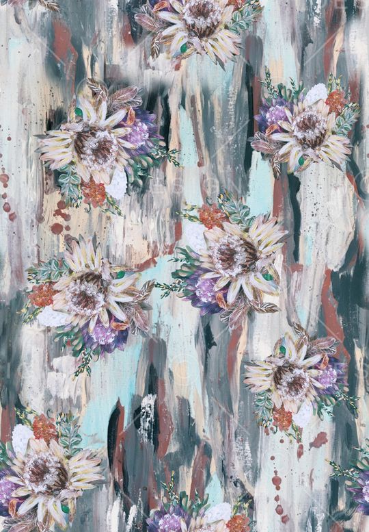 绿植树叶印花华亿平台图片