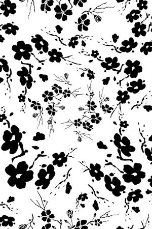 黑白华亿平台印花华亿平台图片