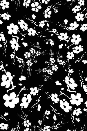 黑白华亿平台印花华亿平台图片