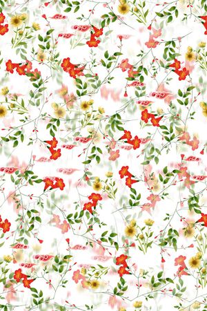 花卉印花华亿平台图片