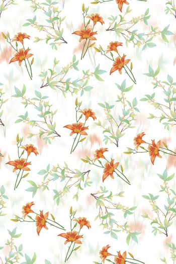 绿植树叶印花华亿平台图片