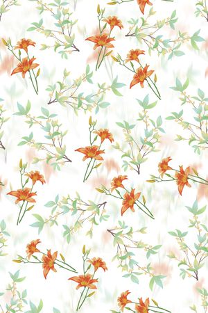 绿植树叶印花华亿平台图片