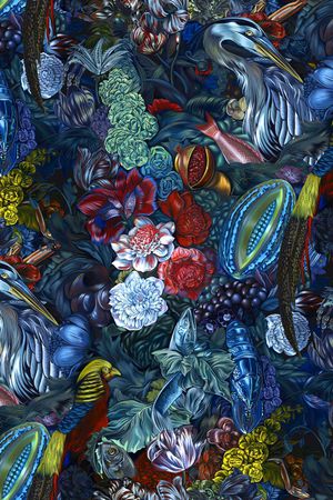 鸟印花华亿平台图片