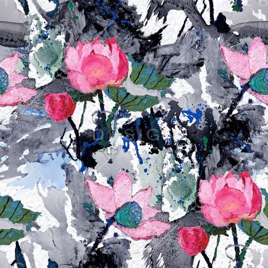 油画华亿平台印花华亿平台图片