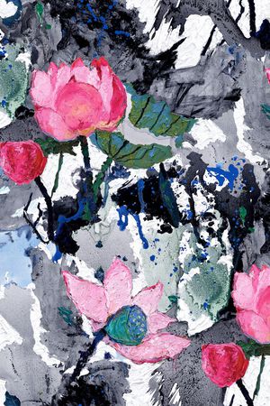 油画华亿平台印花华亿平台图片