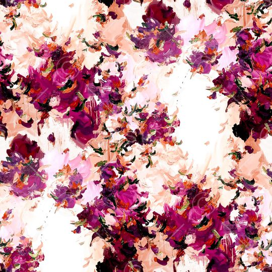 抽象花卉印花华亿平台图片