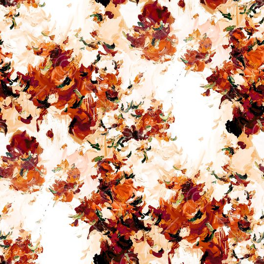 抽象花卉印花华亿平台图片