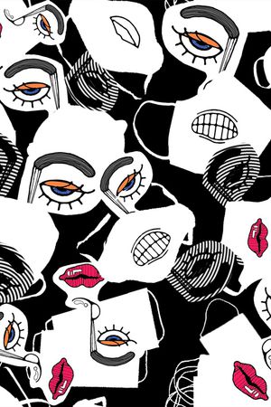 眼睛印花华亿平台图片