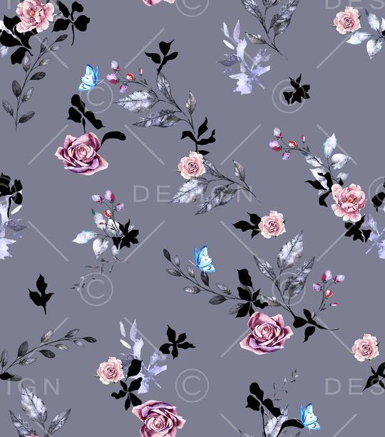 连衣裙印花华亿平台图片