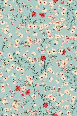 满版散花印花华亿平台图片