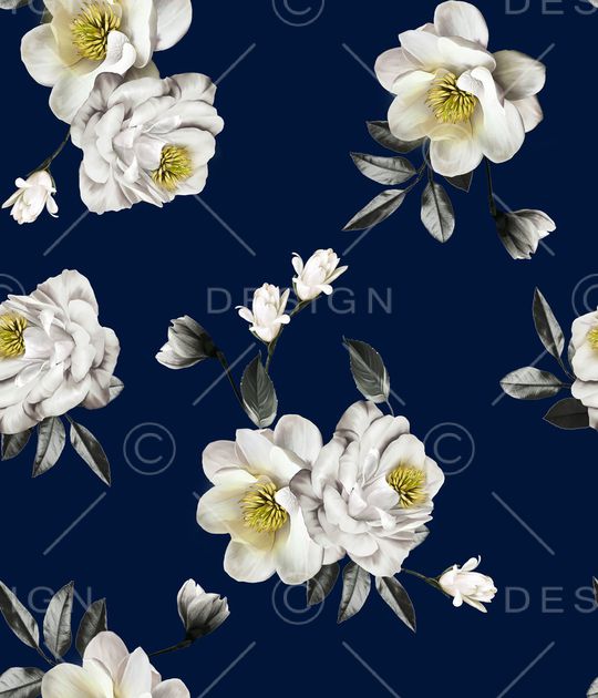 白花印花华亿平台图片