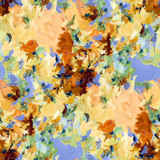 向日葵印花华亿平台图片