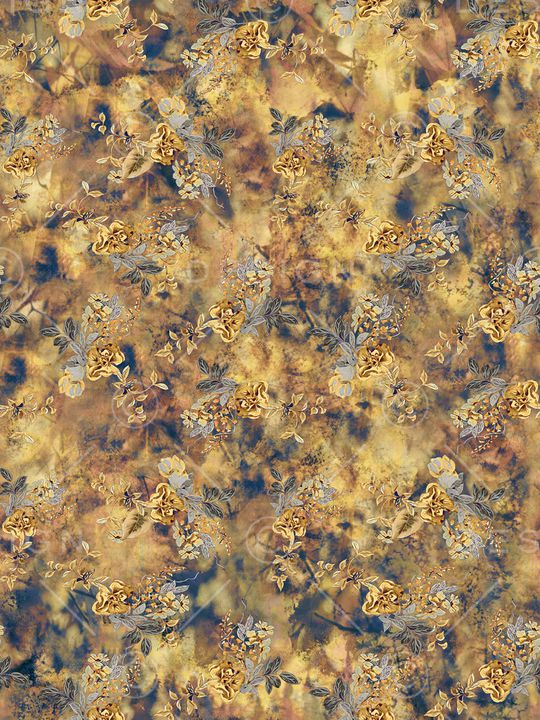 民族花卉印花华亿平台图片