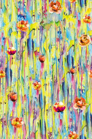 民族花卉印花华亿平台图片