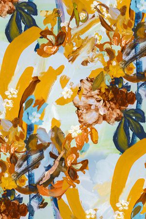 抽象花卉印花华亿平台图片