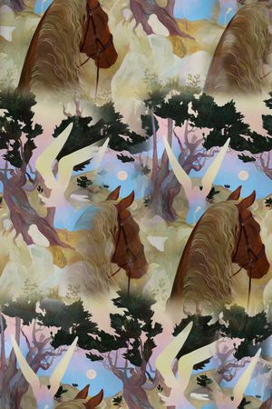 复古印花华亿平台图片