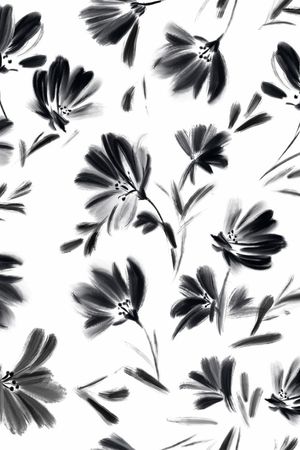 黑白华亿平台印花华亿平台图片