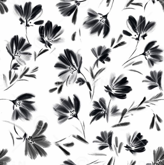 黑白华亿平台印花华亿平台图片