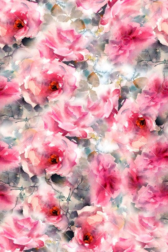 抽象花卉印花华亿平台图片