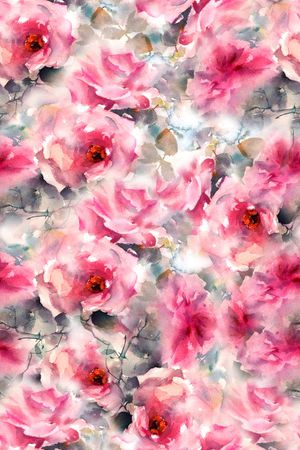 抽象花卉印花华亿平台图片