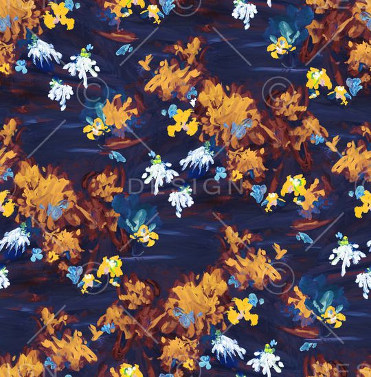 抽象花卉印花华亿平台图片