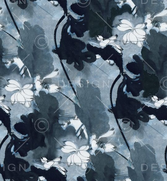 荷花印花华亿平台图片