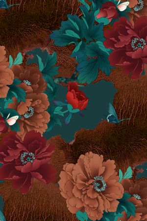 旗袍印花华亿平台图片