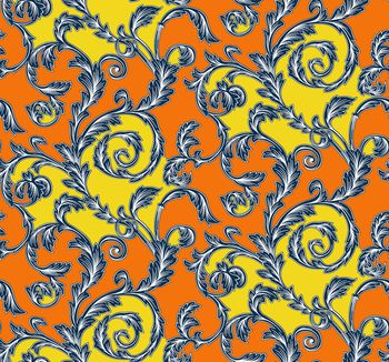 卷草印花华亿平台图片