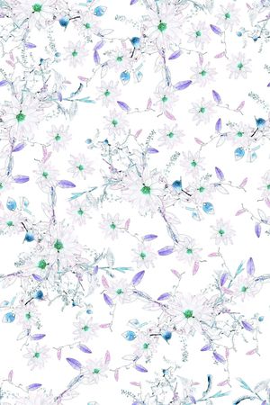 民族花卉印花华亿平台图片