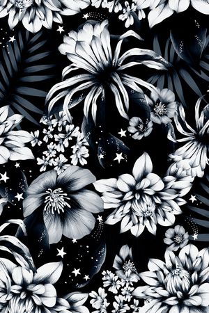 抽象花卉印花华亿平台图片