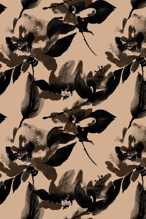 抽象花卉印花华亿平台图片