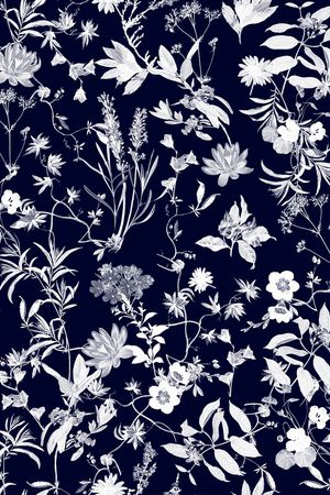 抽象花卉印花华亿平台图片