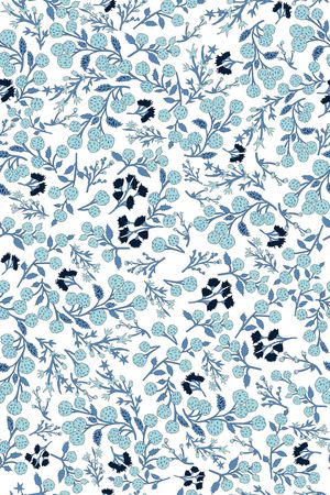 蓝色印花华亿平台图片