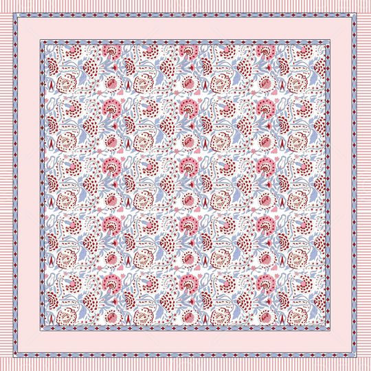 抽象花卉印花华亿平台图片