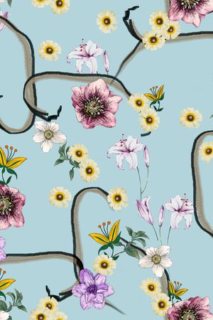 连衣裙印花华亿平台图片