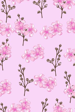 民族花卉印花华亿平台图片