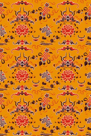 古典花纹印花华亿平台图片